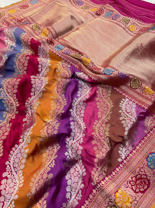 Beautiful Premium pure Rangkat katan silk saree