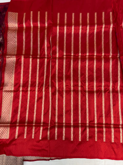Handwoven pure katan silk saree
