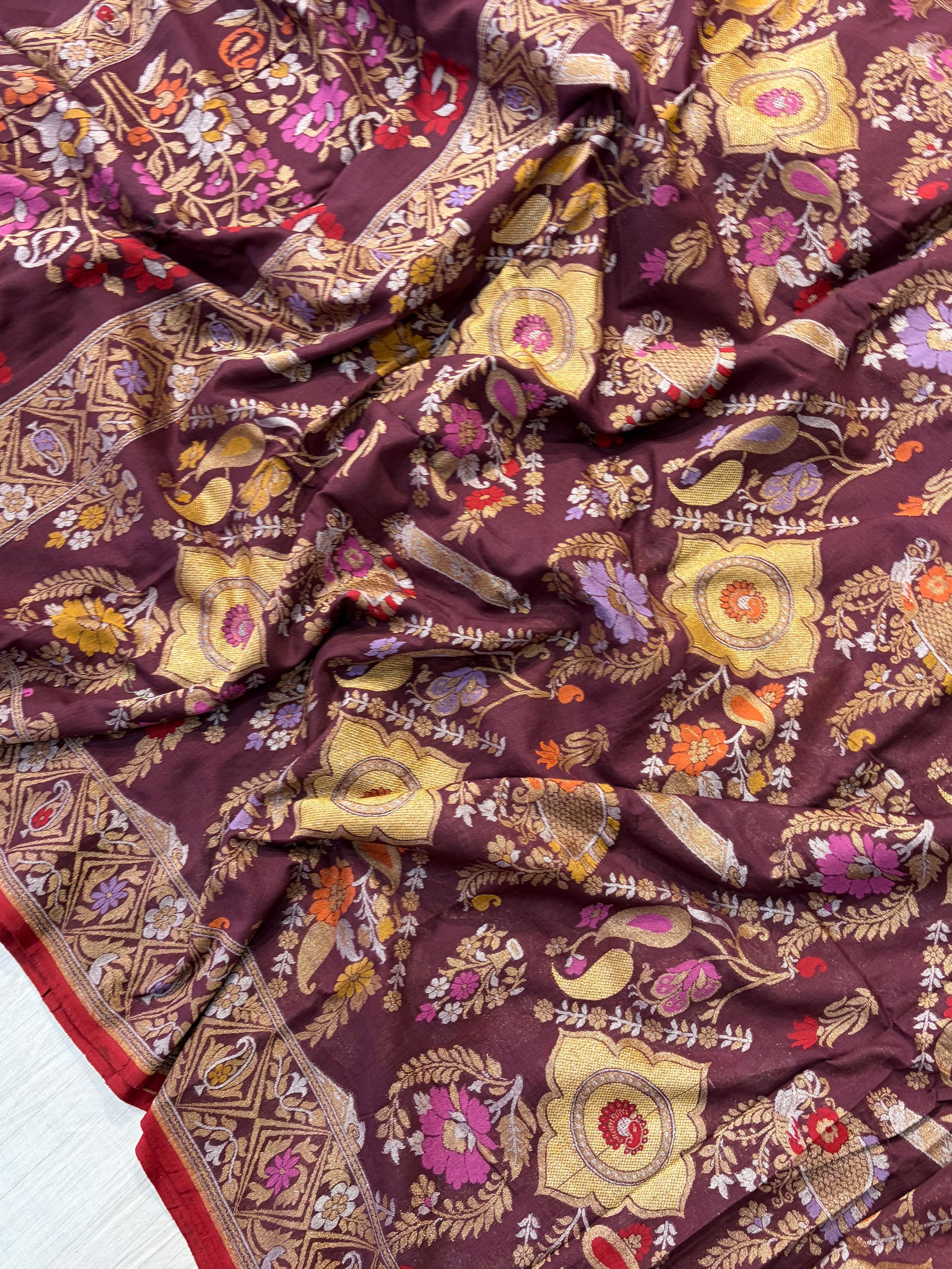 Beautiful pure premium cotton jamdani saree