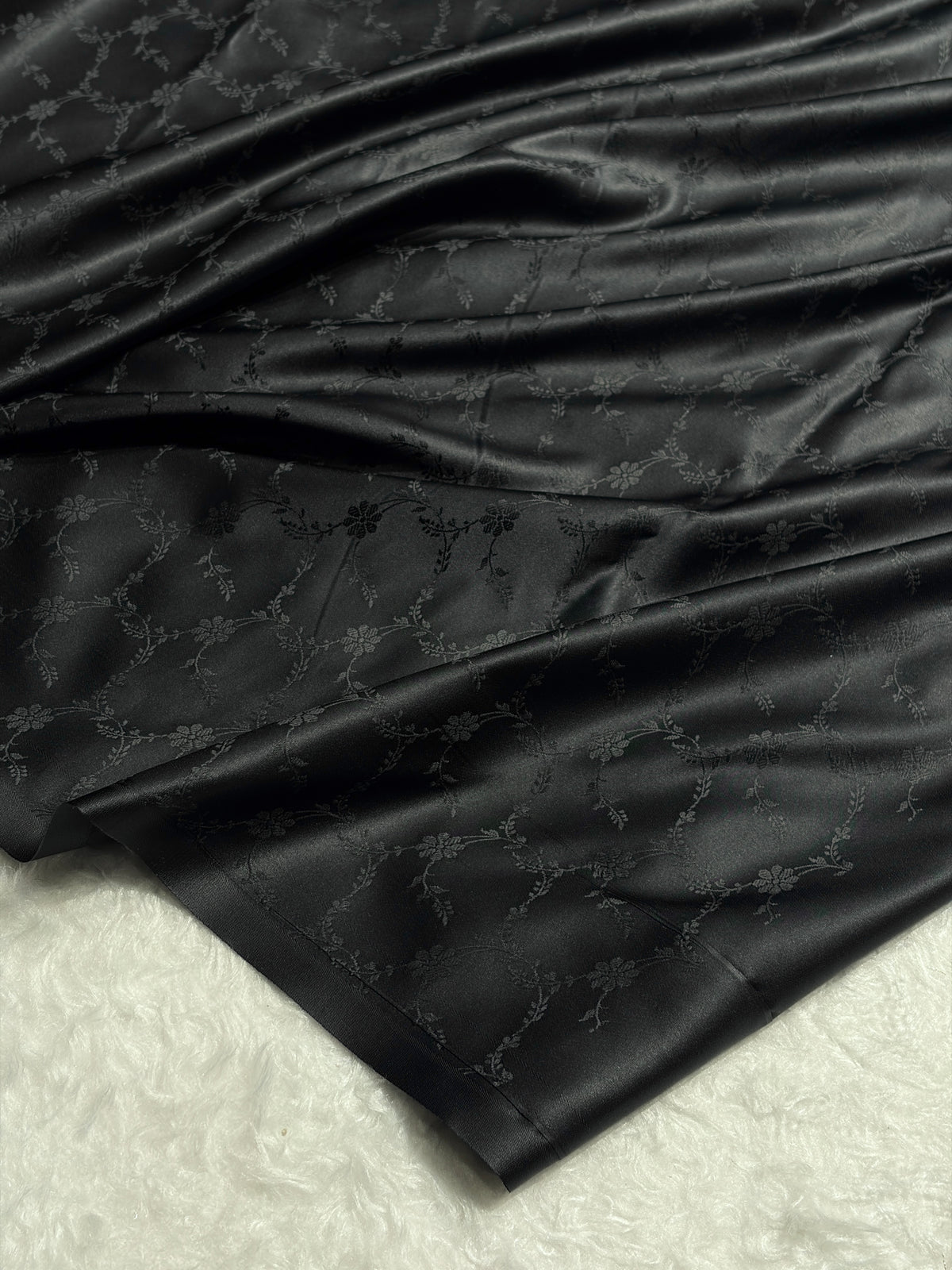 Beautiful Mashru silk saree in black colour