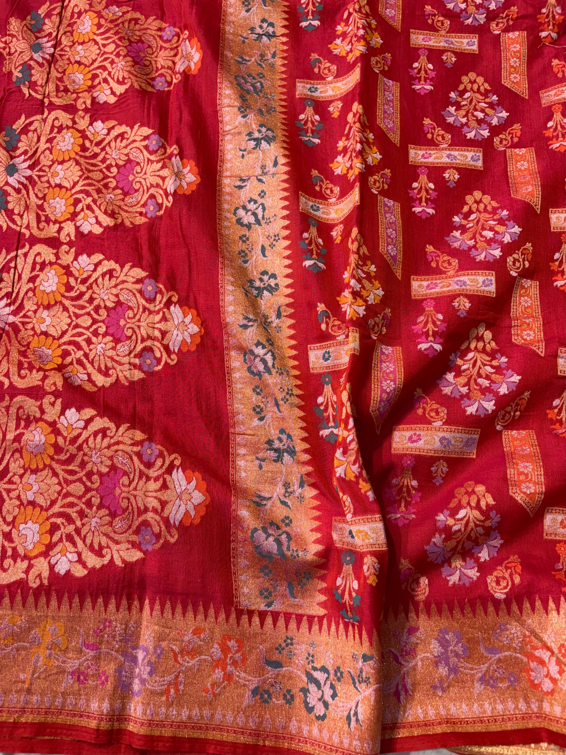 Beautiful pure premium cotton jamdani saree