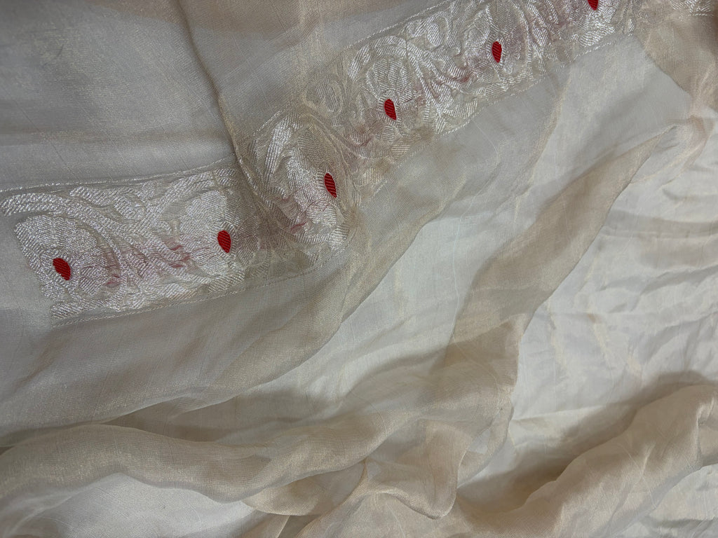 Pure khaddi meenakari tissue silk saree