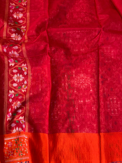 Beautiful pure premium kora jamdani saree