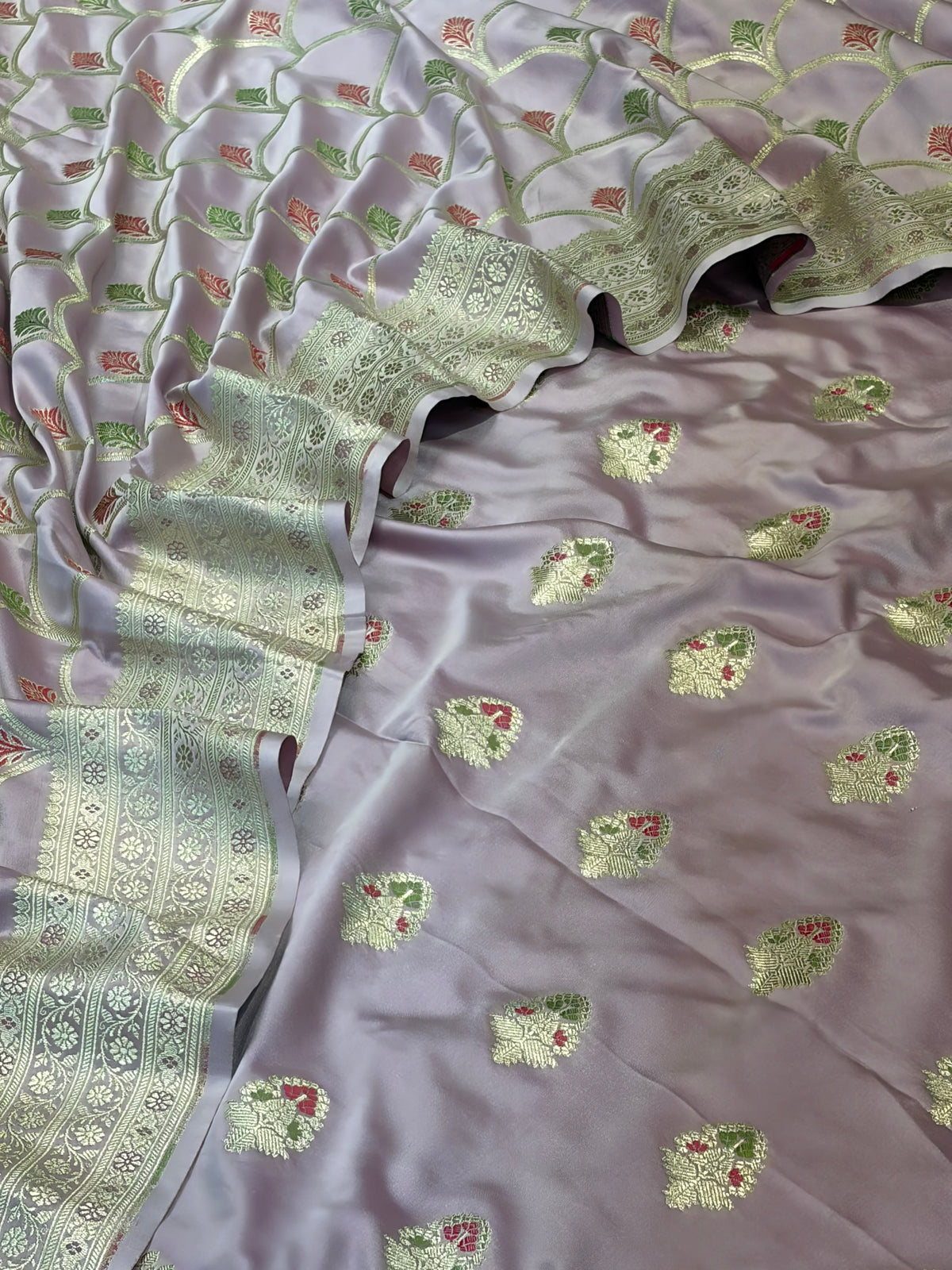Beautiful Banarasi Mashru silk suit i