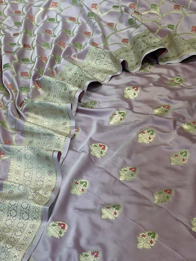 Beautiful Banarasi Mashru silk suit i