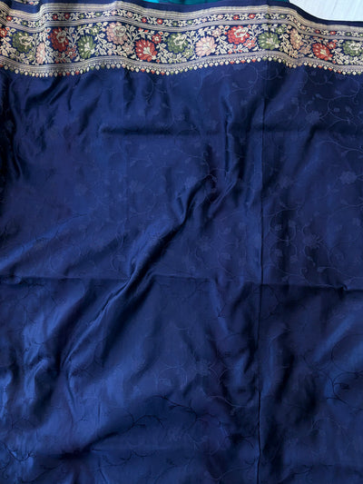 Handwoven pure Valkalam Satin katan silk saree