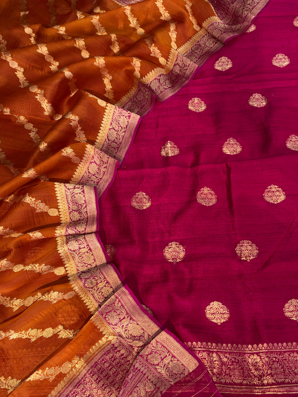 Pure handwoven Raw silk suit in beautiful combination