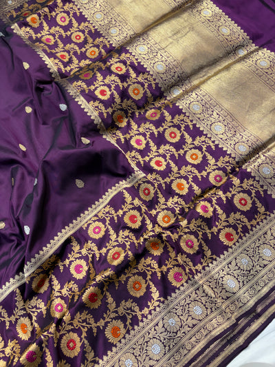 Handwoven pure katan silk saree