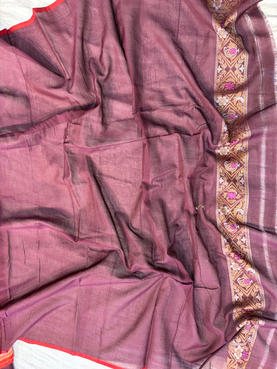 Beautiful pure premium cotton jamdani saree