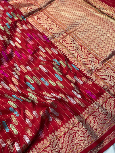 Handwoven pure katan silk saree