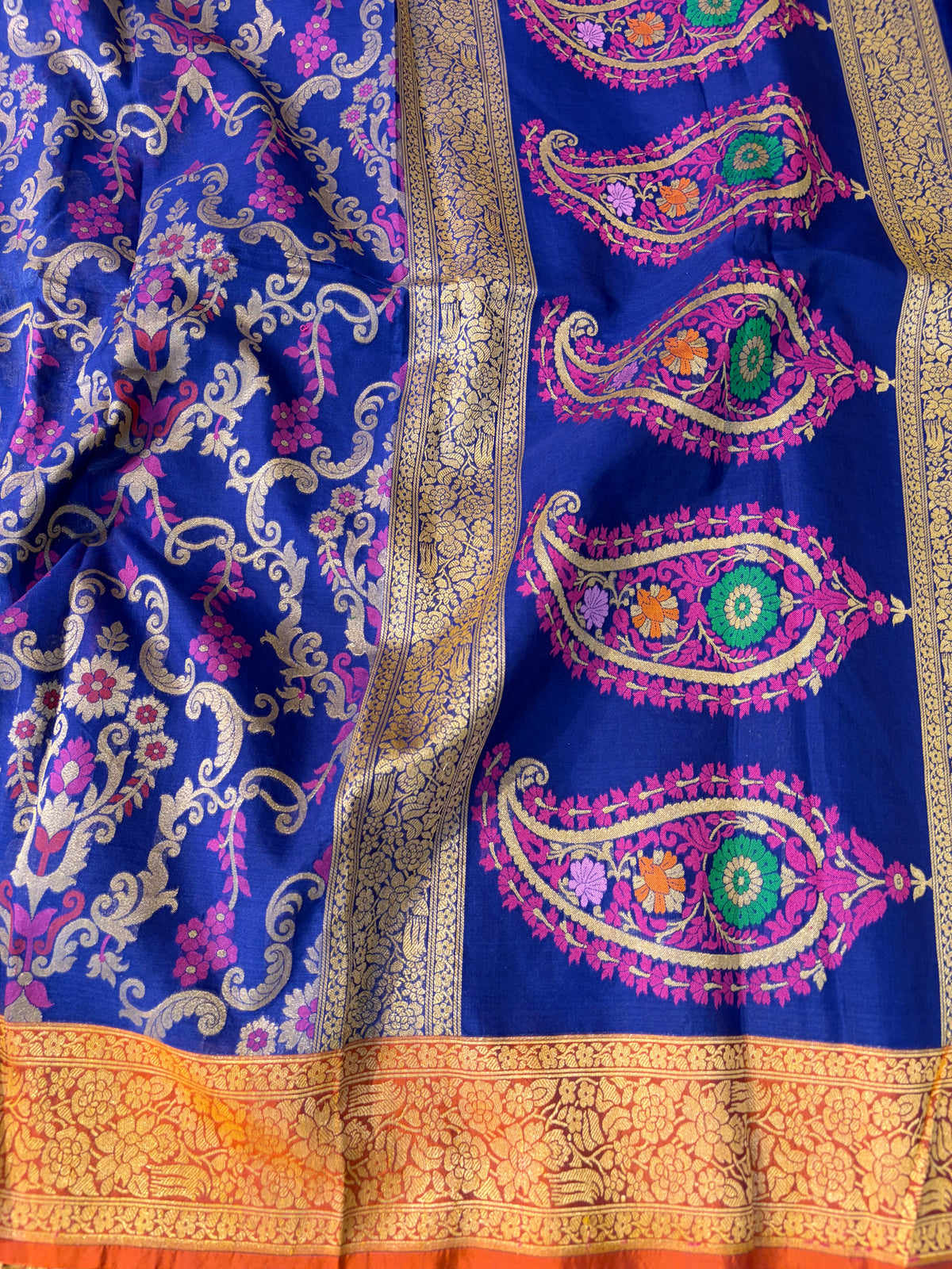 Beautiful pure premium kora jamdani saree