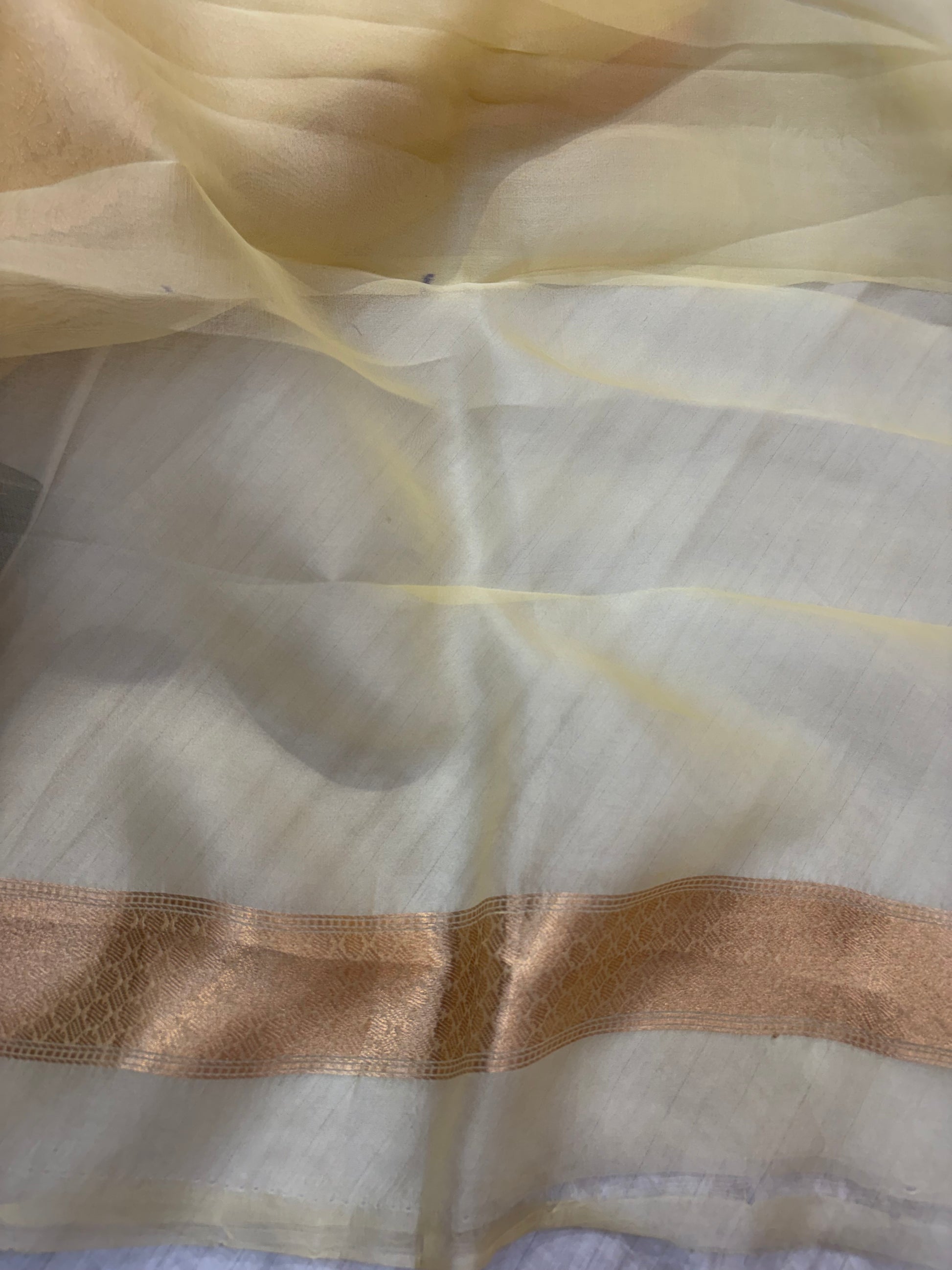Pure handloom Rangkat organza silk saree in beautiful colours