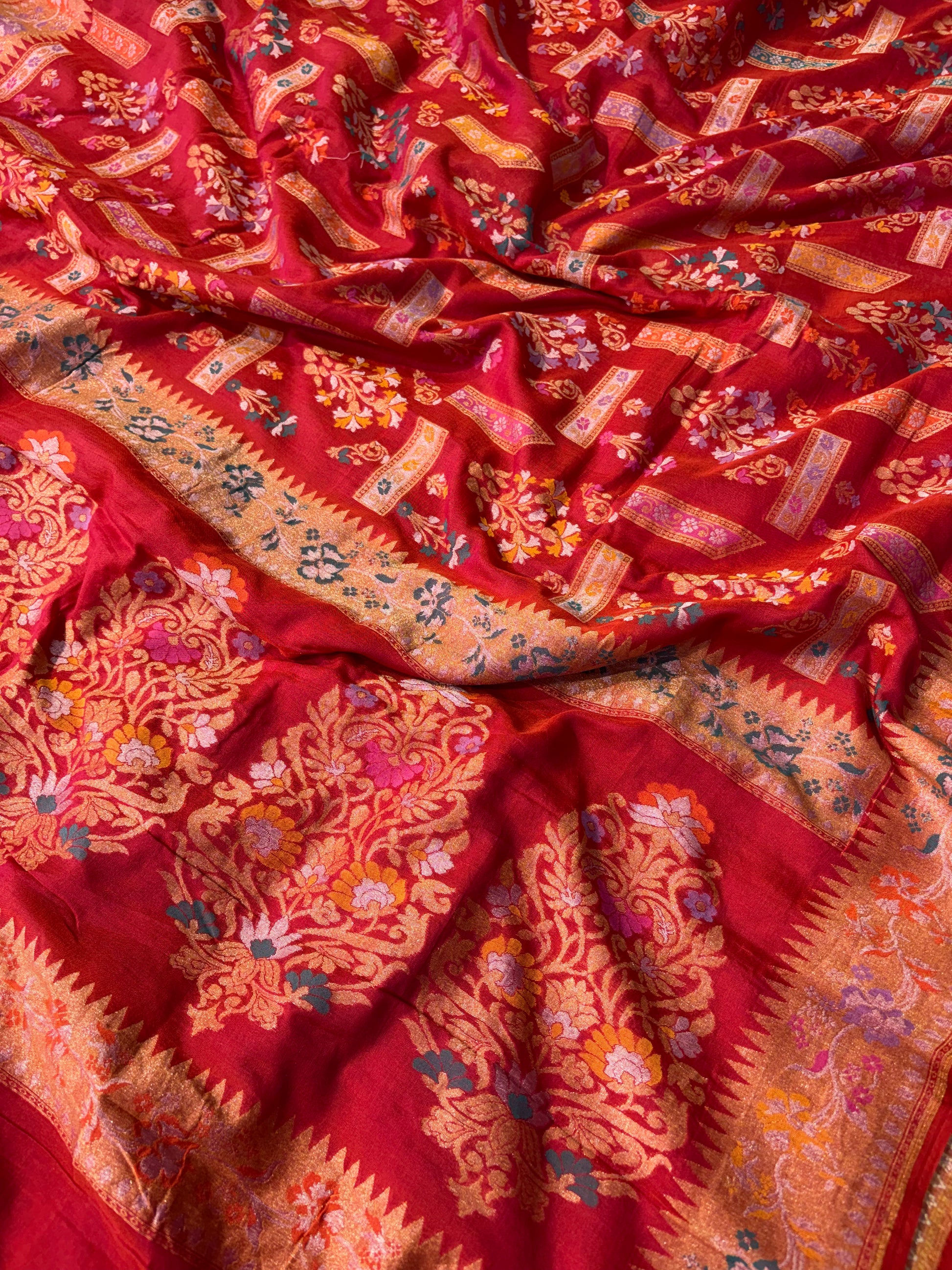 Beautiful pure premium cotton jamdani saree