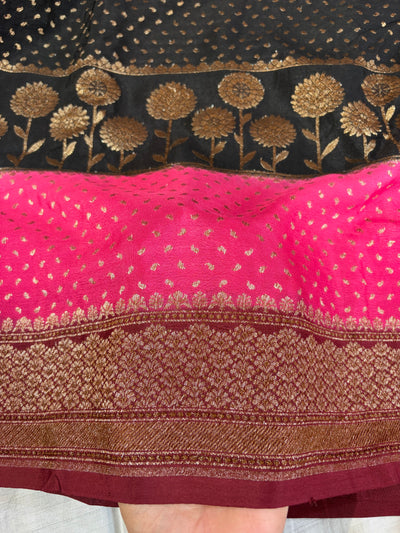 Beautiful Banarasi crepe silk saree