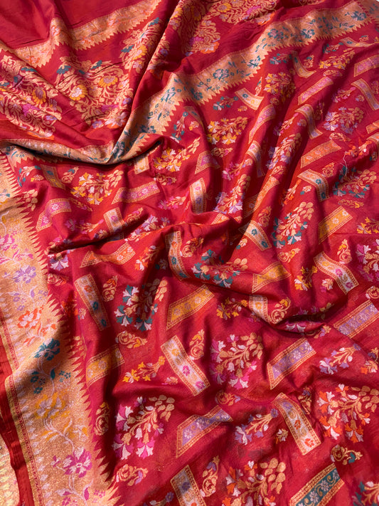 Beautiful pure premium cotton jamdani saree