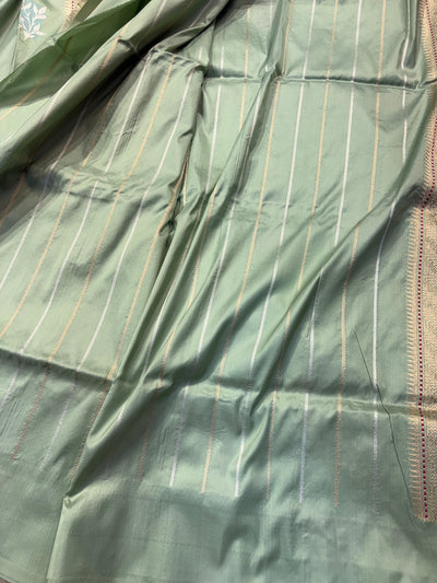 Handwoven pure katan silk saree