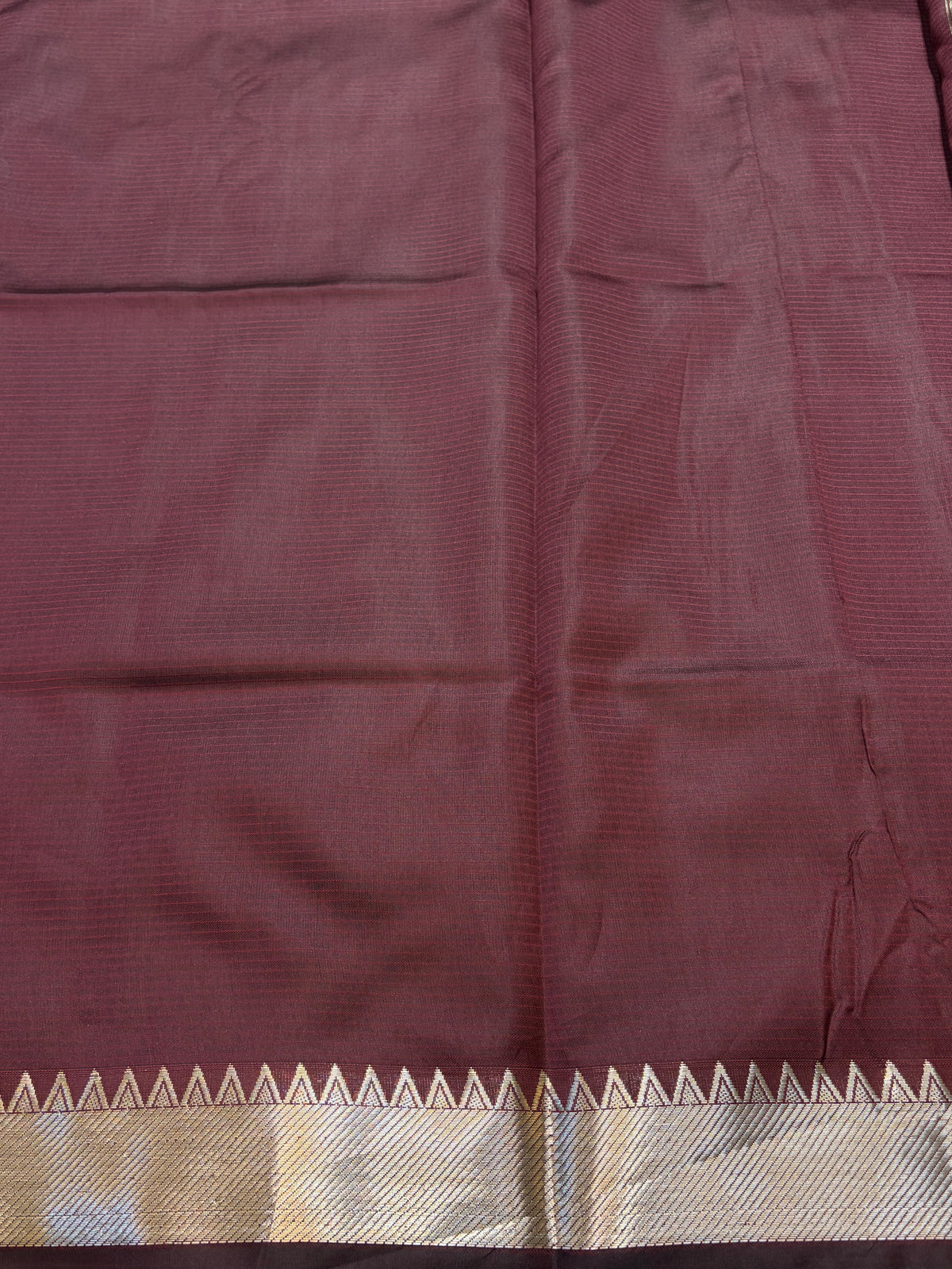 Banarasi soft silk saree in wine colour