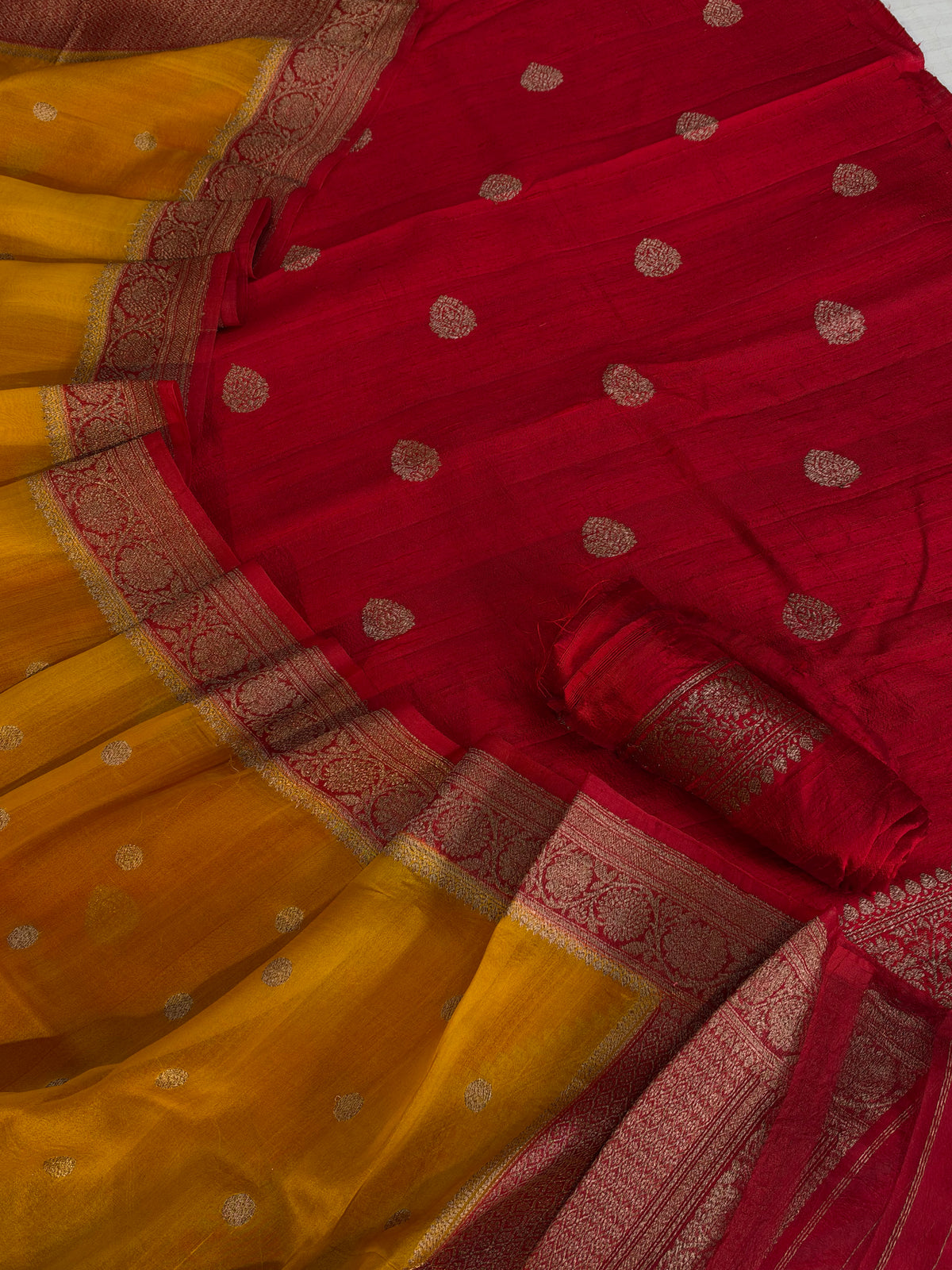 Pure handwoven Raw silk suit in beautiful combination