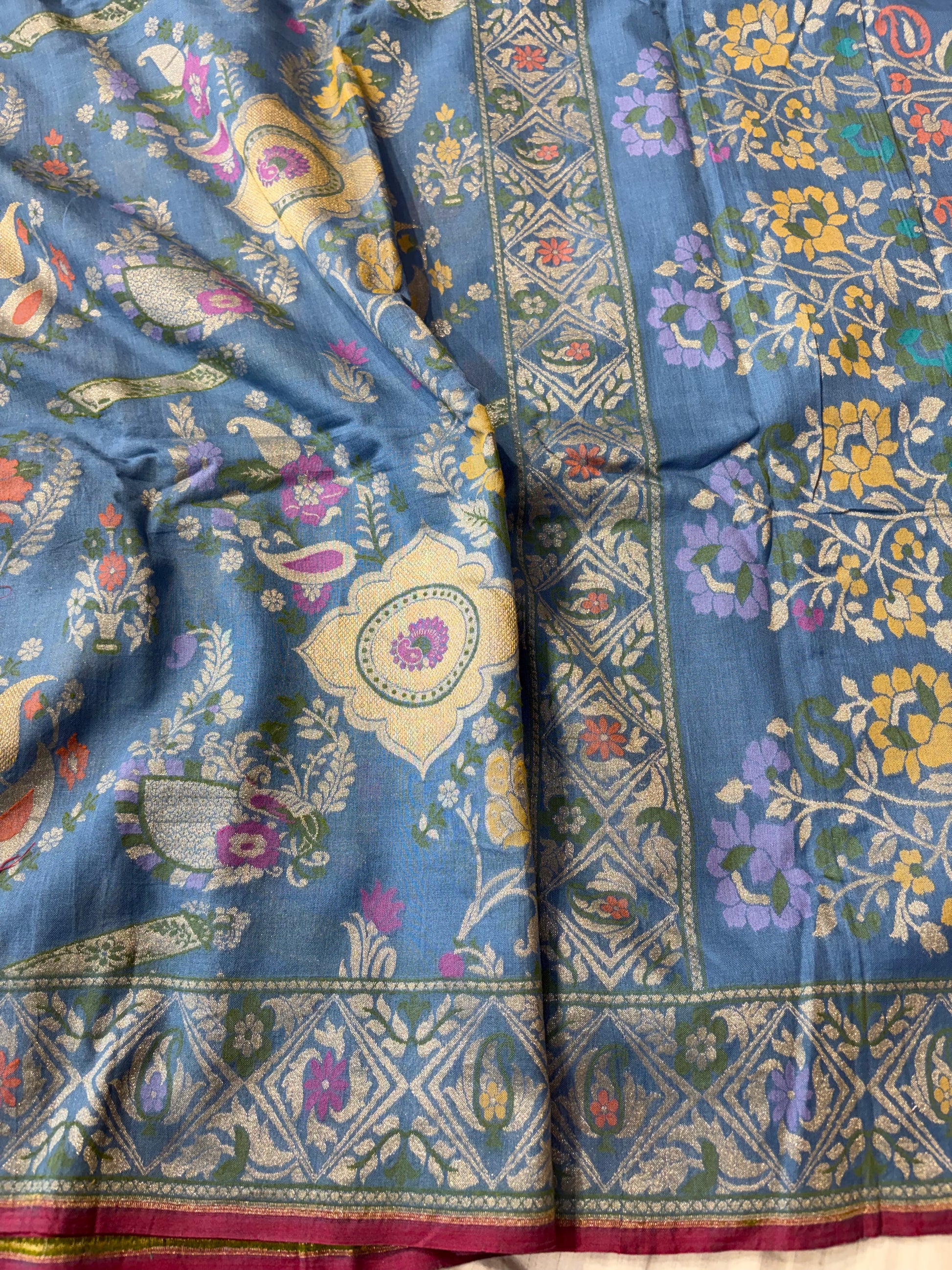 Beautiful pure premium cotton jamdani saree