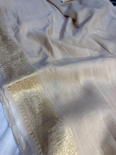 Banarasi pure Tussar Georgette silk saree with multiple meenakari work