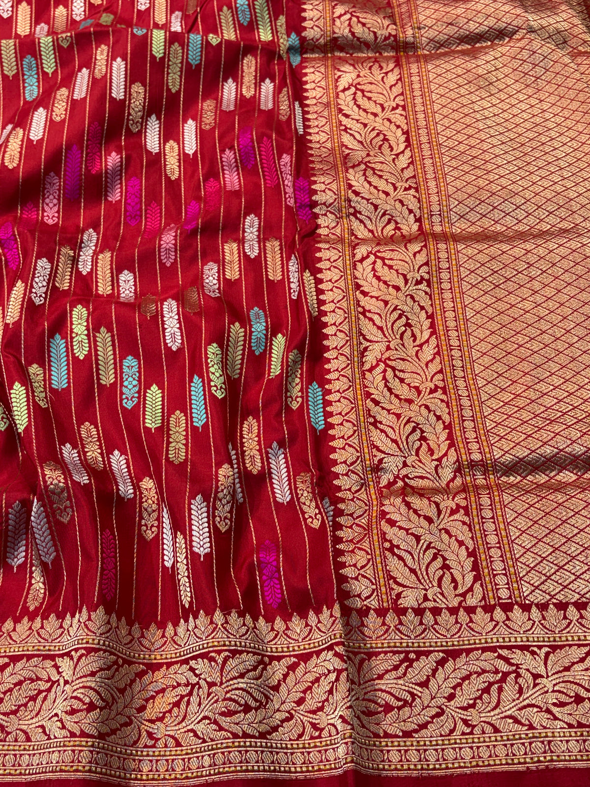 Handwoven pure katan silk saree