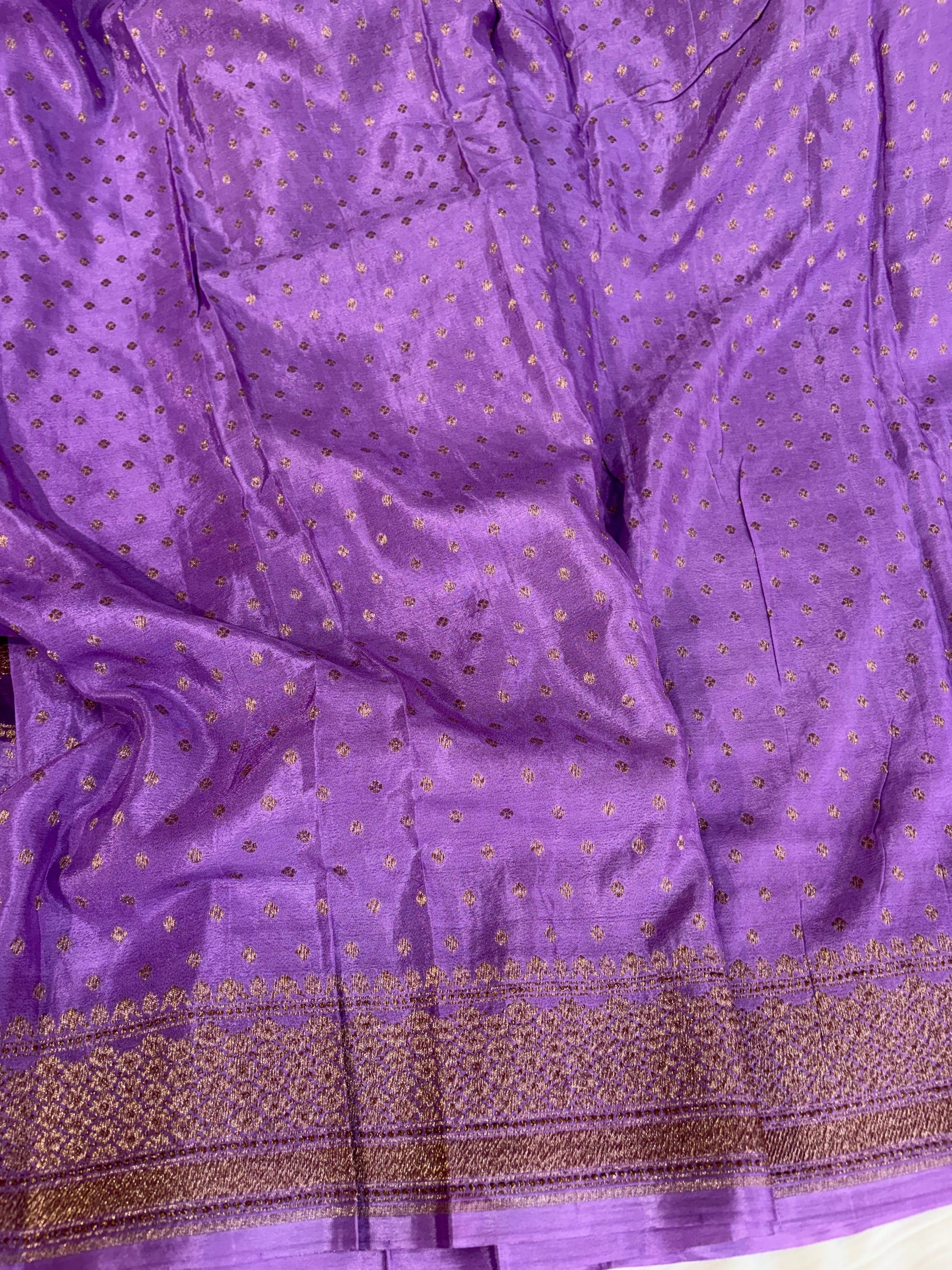 Beautiful Banarasi crepe silk saree