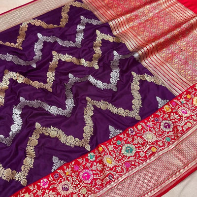 Handwoven pure katan silk saree