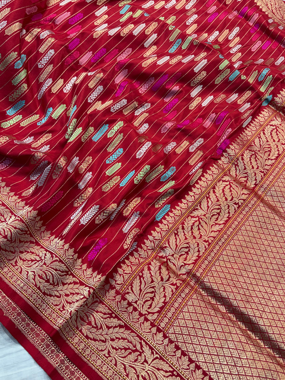 Handwoven pure katan silk saree