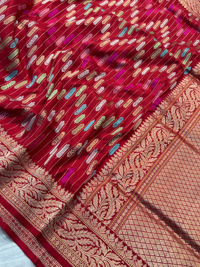 Handwoven pure katan silk saree