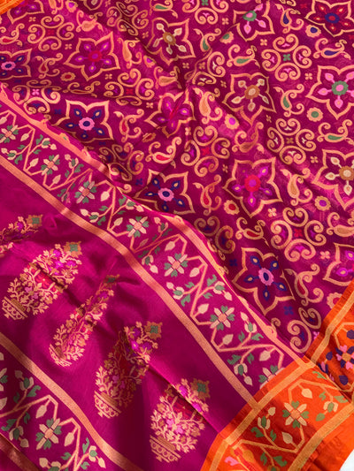 Beautiful pure premium kora jamdani saree