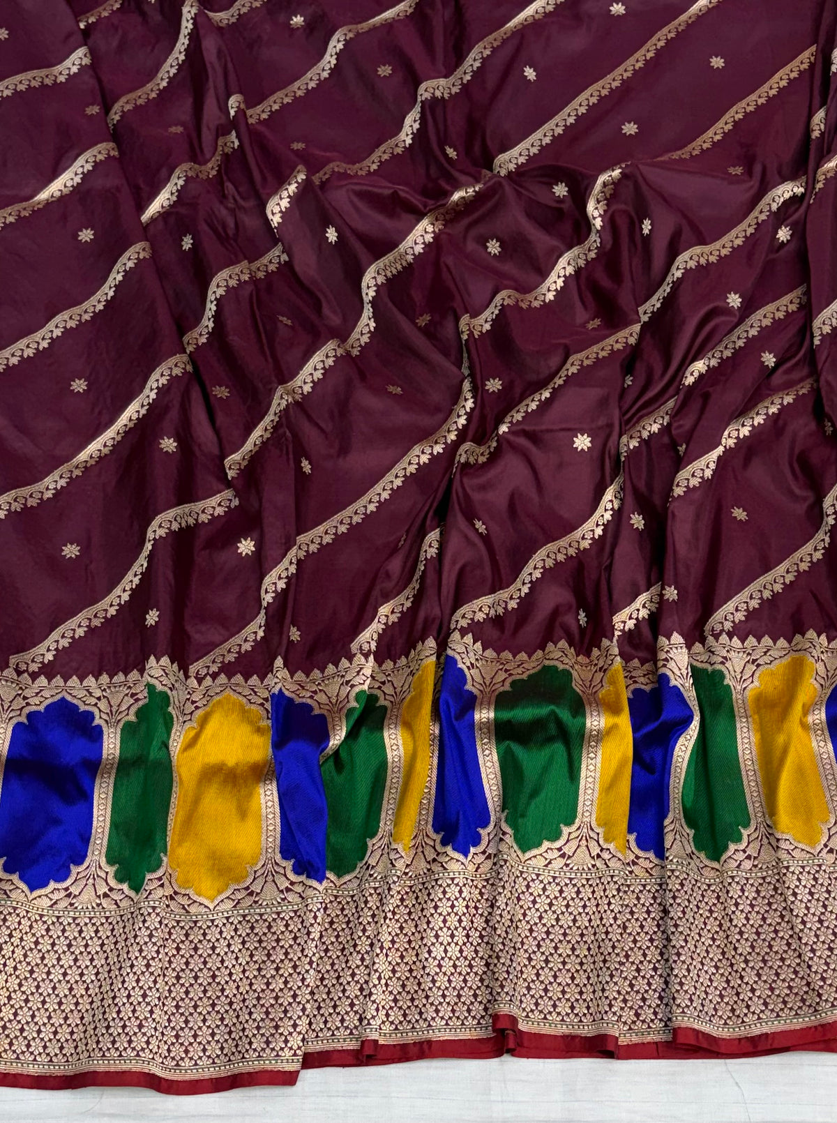 Handwoven pure katan silk saree