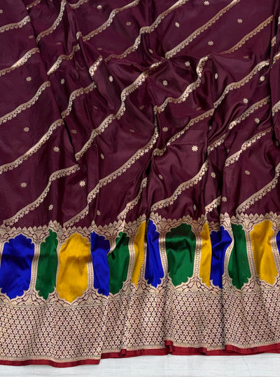 Handwoven pure katan silk saree