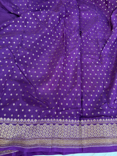 Beautiful Banarasi crepe silk saree