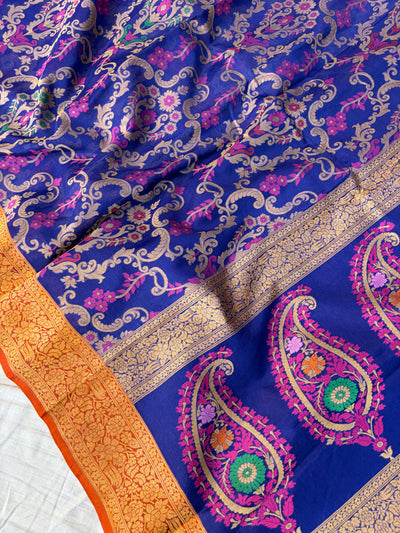 Beautiful pure premium kora jamdani saree