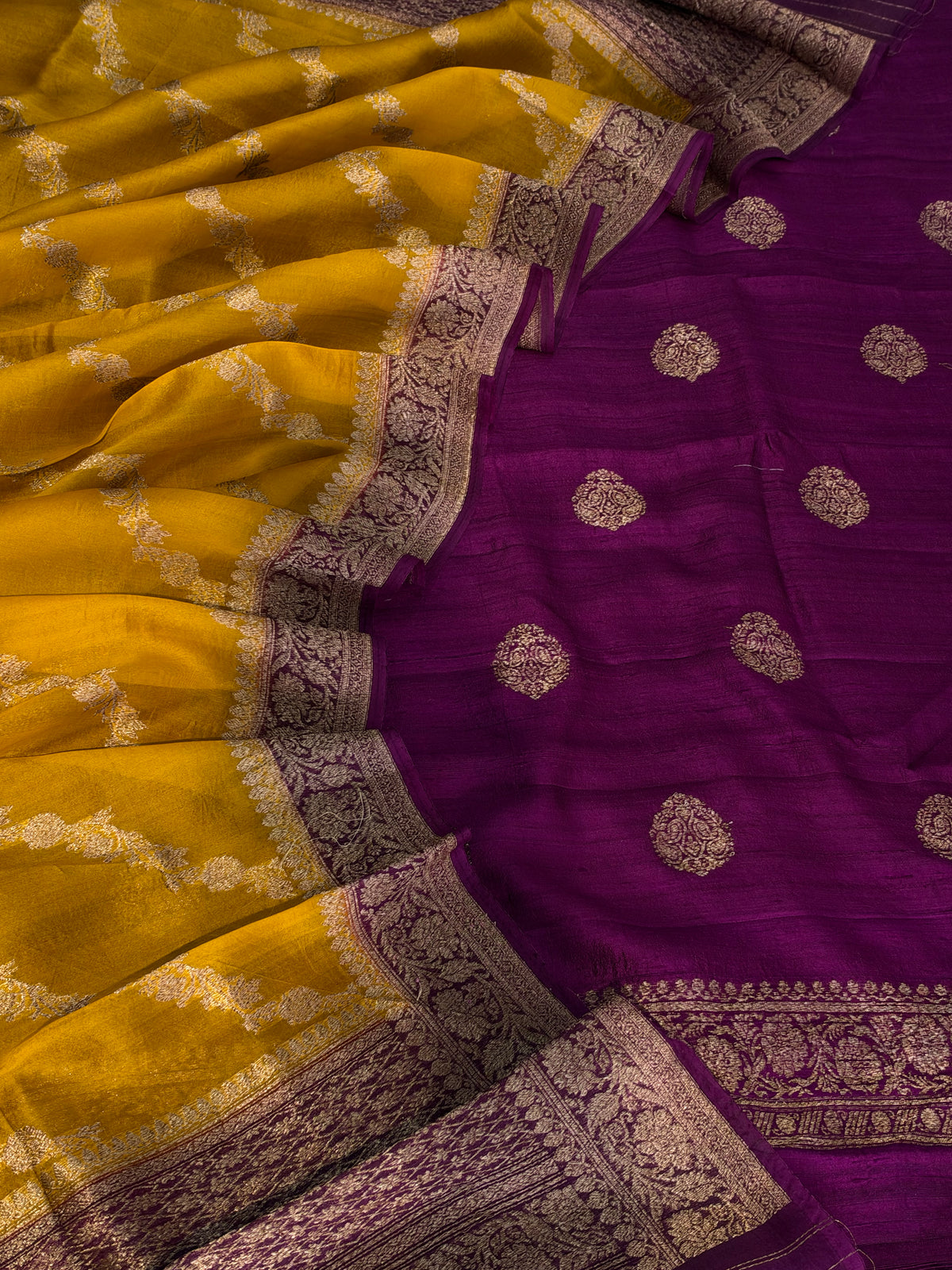 Pure handwoven Raw silk suit in beautiful combination