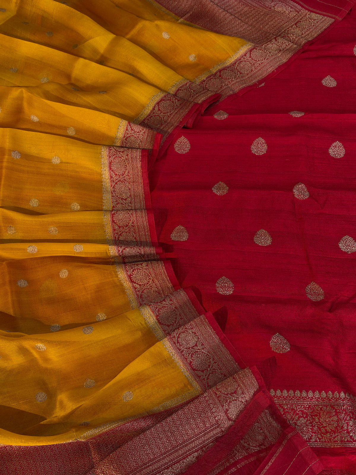 Pure handwoven Raw silk suit in beautiful combination