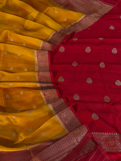 Pure handwoven Raw silk suit in beautiful combination