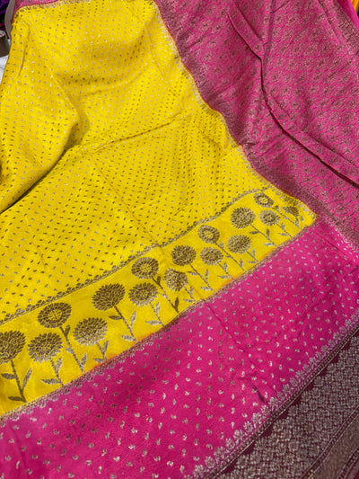 Beautiful Banarasi crepe silk saree