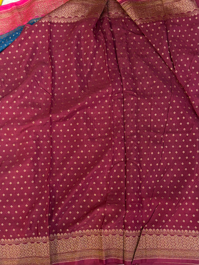 Beautiful Banarasi crepe silk saree