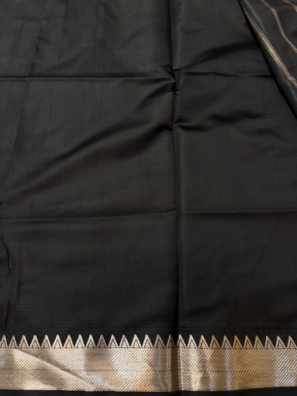 Banarasi soft silk saree in black colour