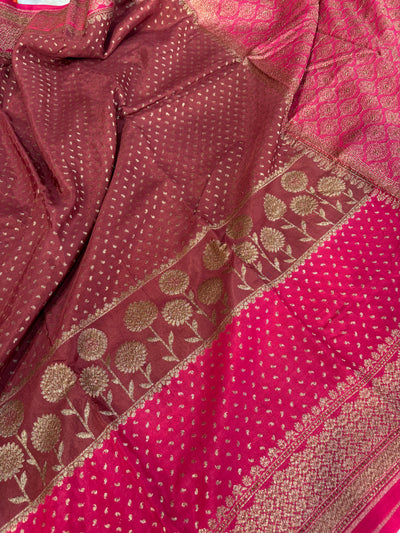 Beautiful Banarasi crepe silk saree