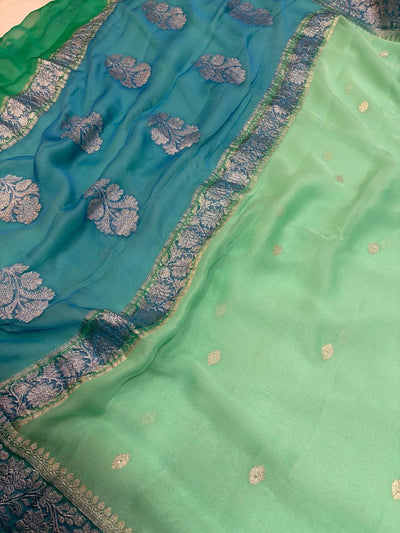 PURE KHADDI CHIFFON SILK SAREE IN 3D COLOUR