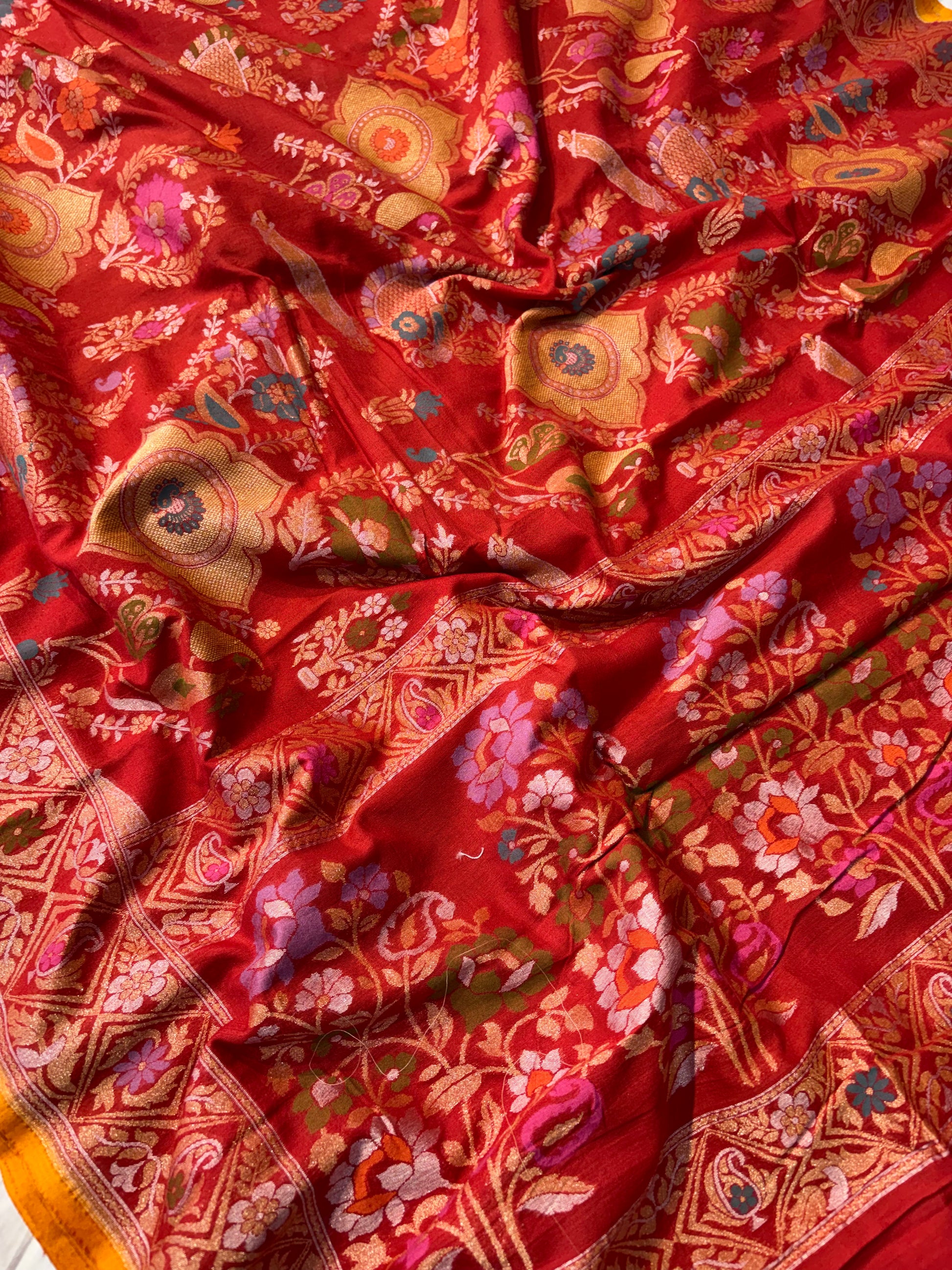 Beautiful pure premium cotton jamdani saree