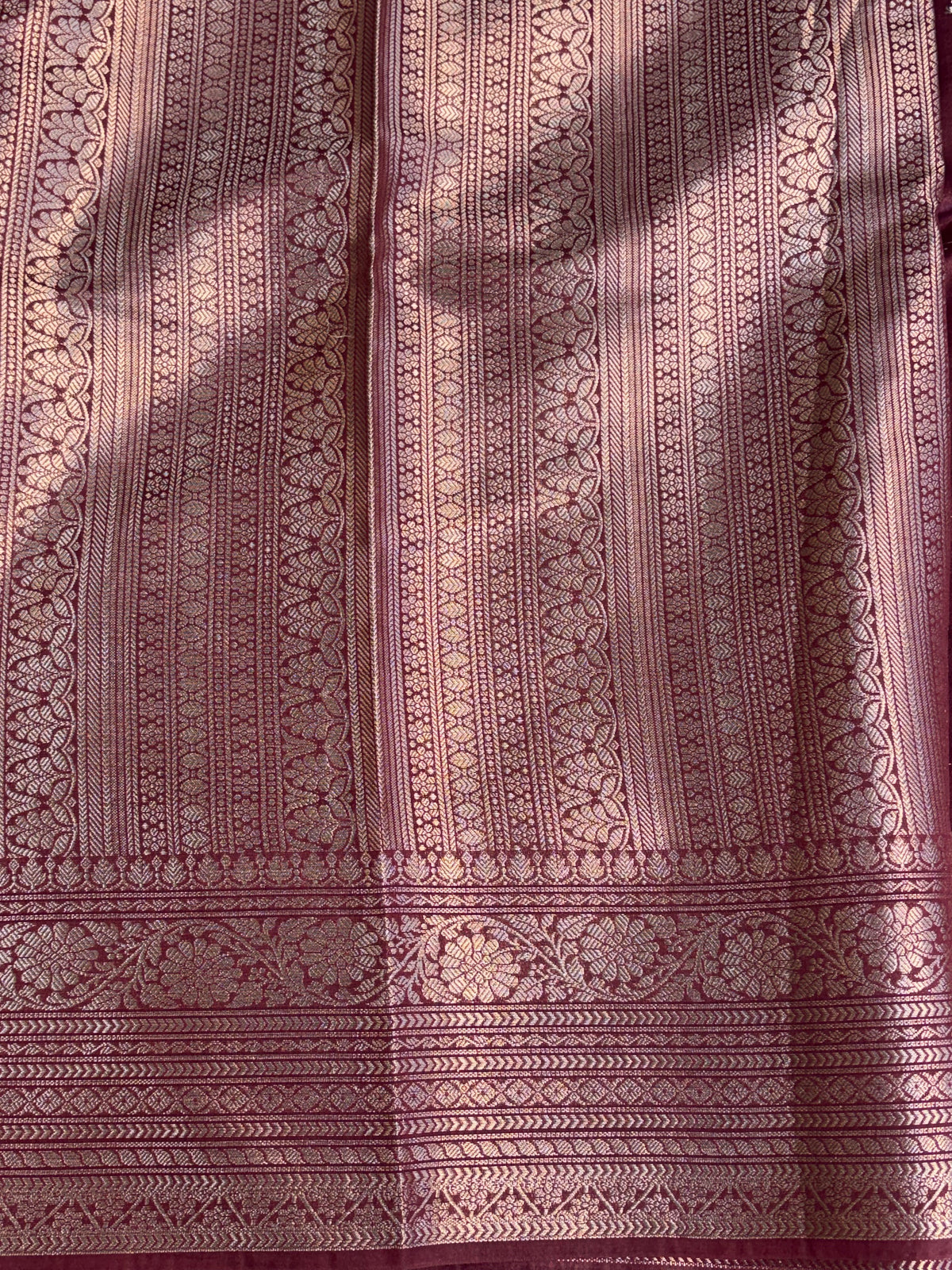 Banarasi soft katan silk saree in wine colour