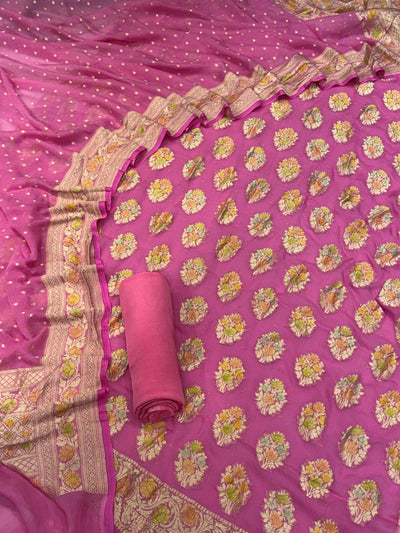 Pure Georgette Hand Brush Suit Set (Copy)
