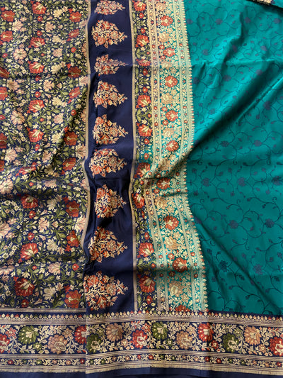 Handwoven pure Valkalam Satin katan silk saree