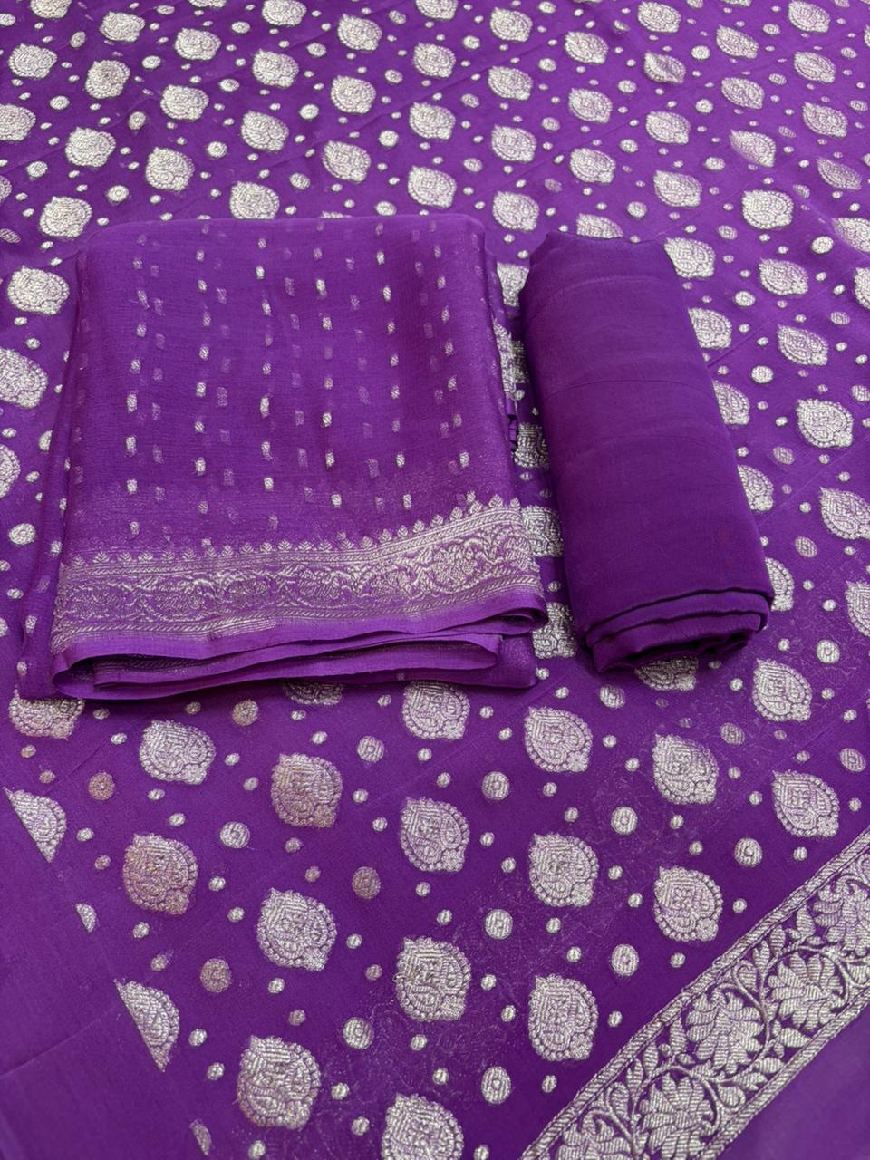 Pure Khaddi Chiffon Suit Set