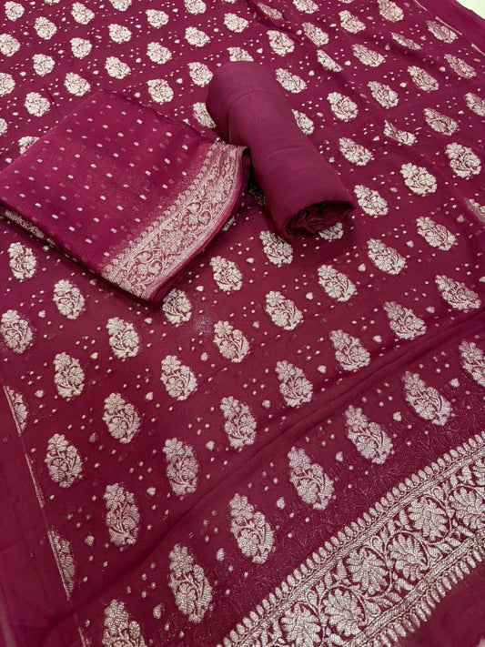 Pure Khaddi Chiffon Suit Set