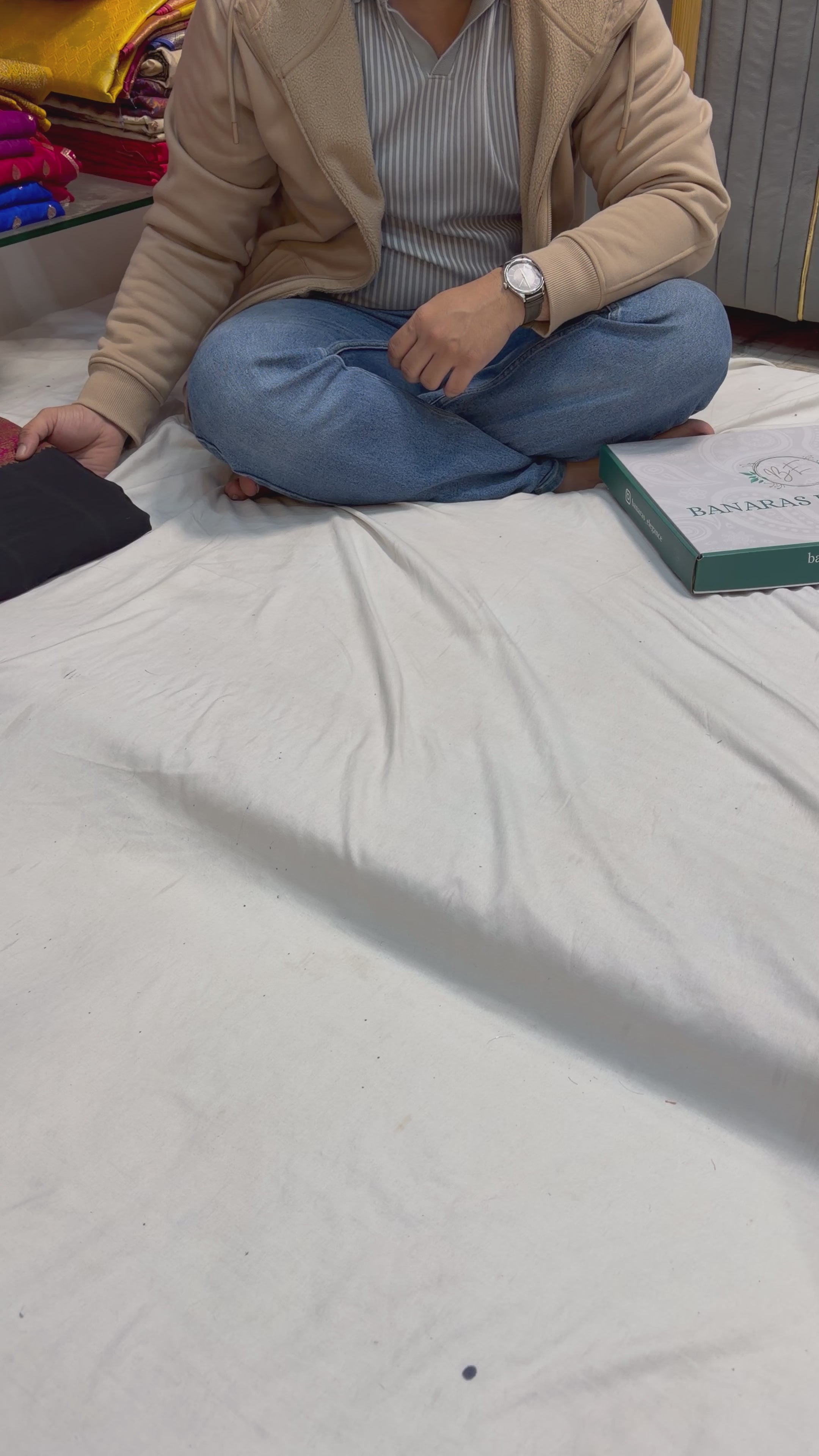 Banarasi pure crepe saree