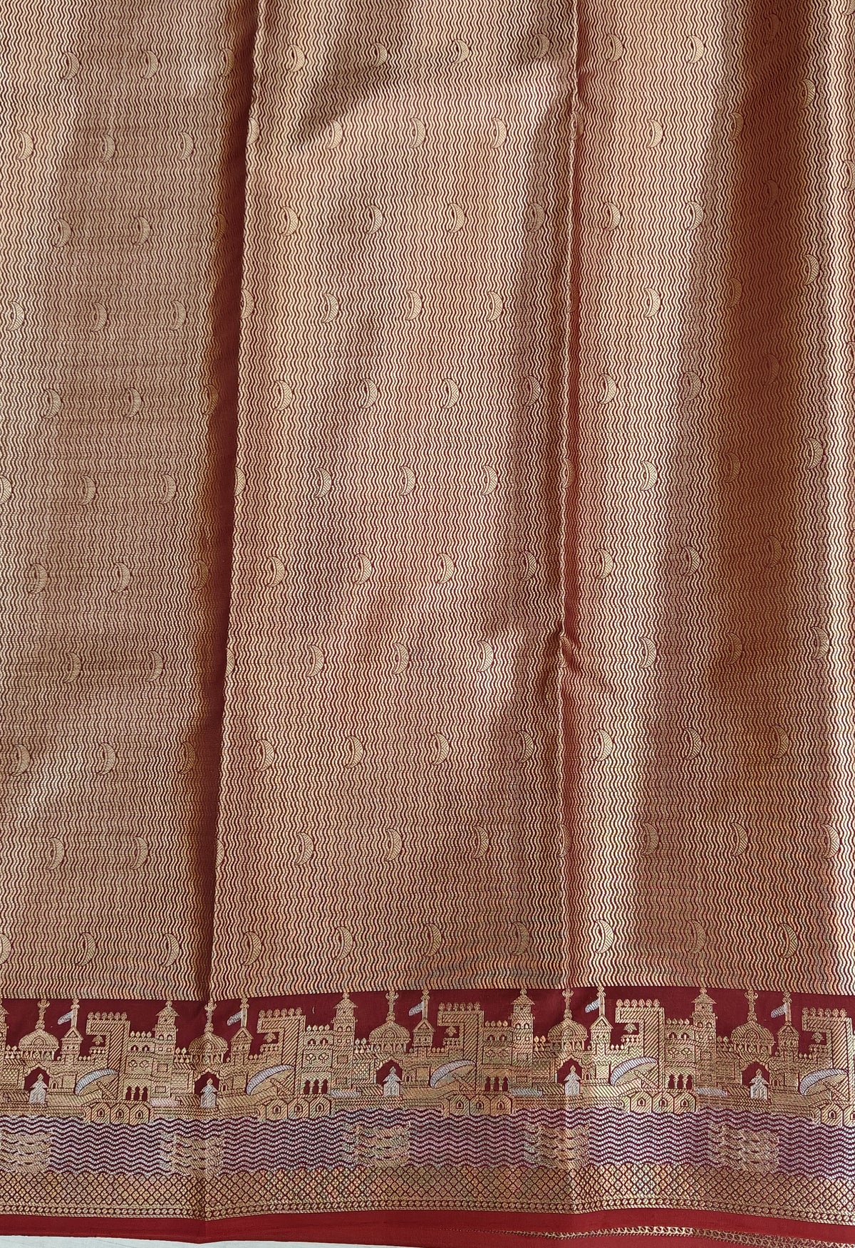 Banarasi soft katan silk saree in maroon colour